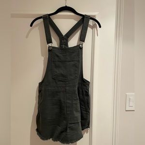 Aerie Denim Short Overalls